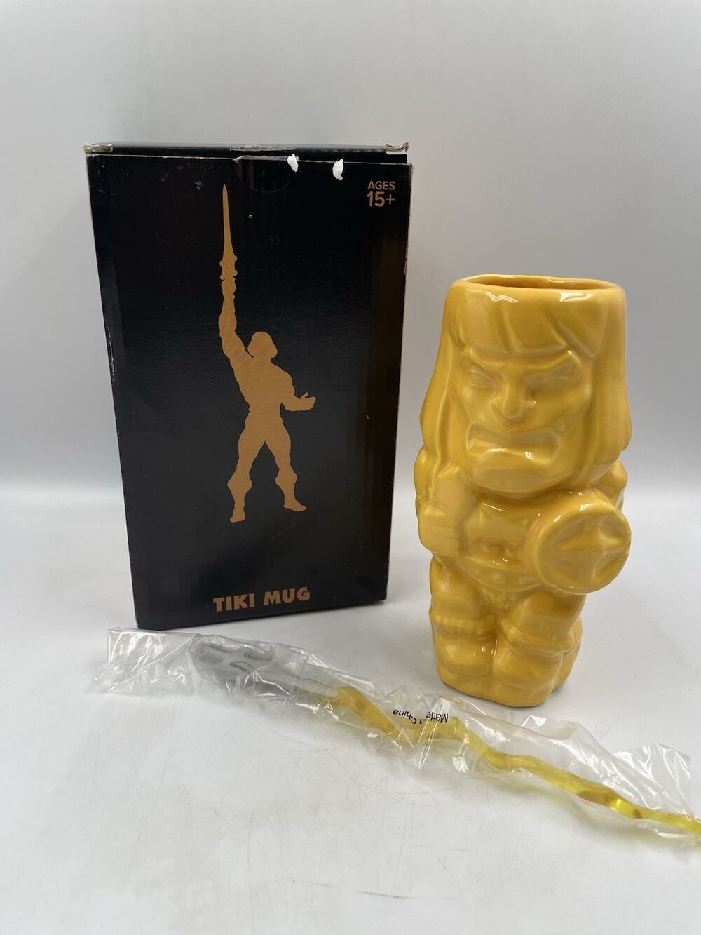 Loot Crate DX He-Man Masters Universe Tiki Mug With Swizzle Stick Ltd Edition